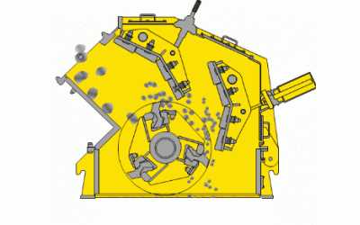 沖擊式破碎機(jī)結(jié)構(gòu)及工作原理